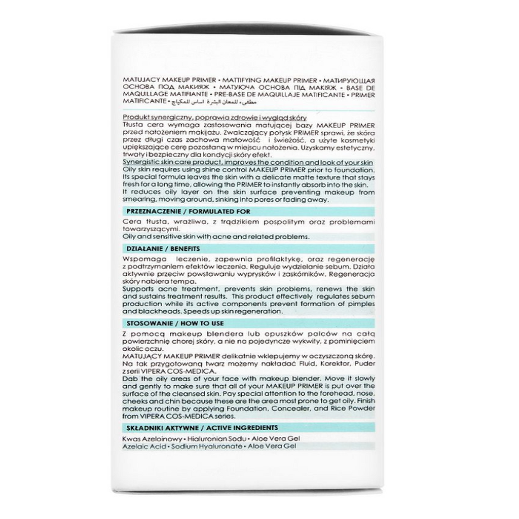 Vipera Acne Prone Skin Lightweight Mattifying Makeup Primer, 30ml