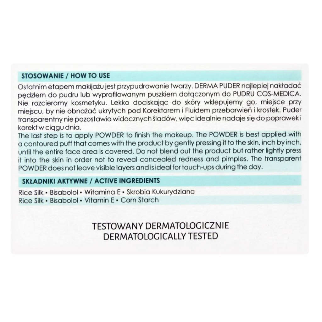 Vipera Acne-Prone Skin; Derma-Loose Powder No More Shine