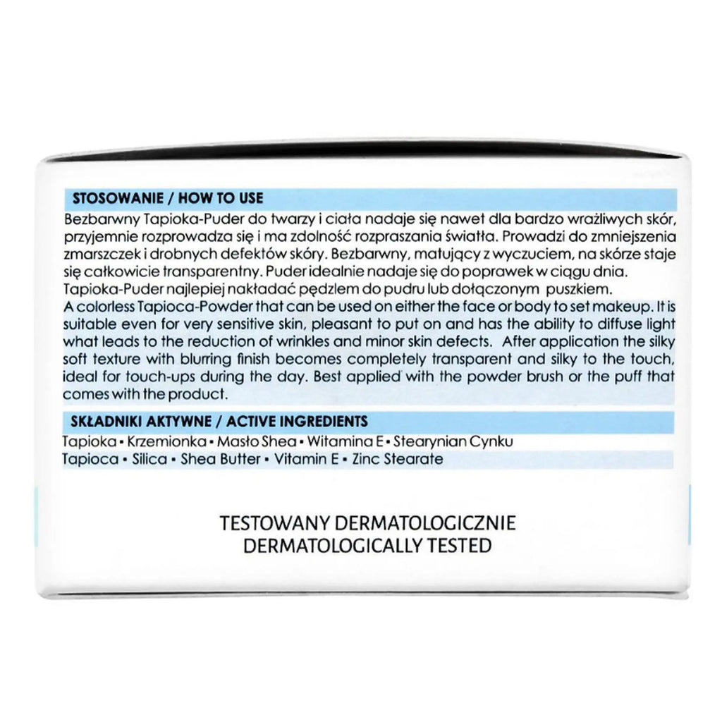 Tapioca DERMA-POWDER Loose SILKY ALABASTER, Dry & Normal Skin