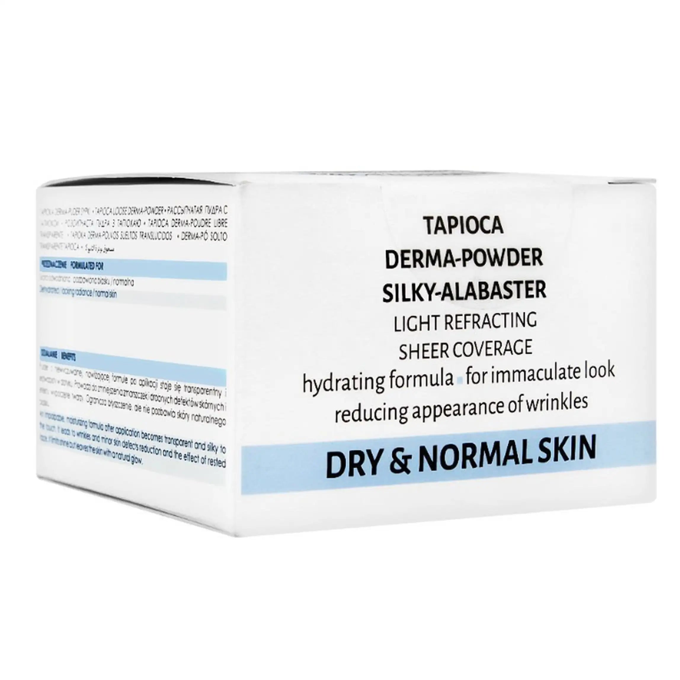 Tapioca DERMA-POWDER Loose SILKY ALABASTER, Dry & Normal Skin